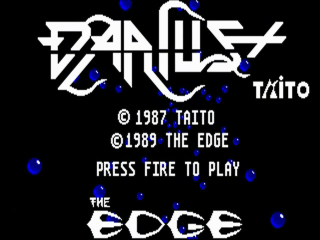 Darius+ title screen for Amiga